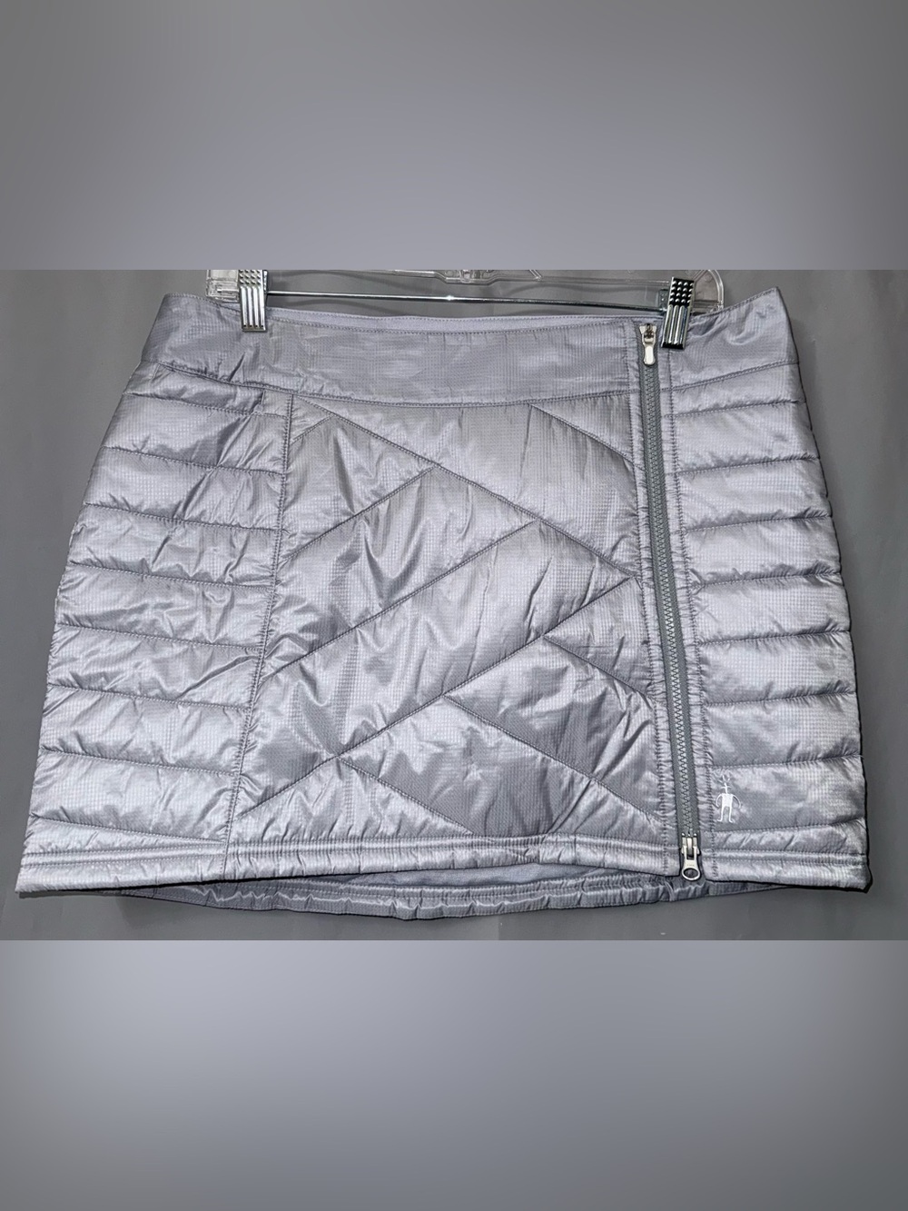 Smartwool insulated merino wool blend quilted zip skirt size L
